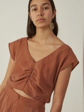 Rachel Comey Pier Copper Top Crinkle Size S